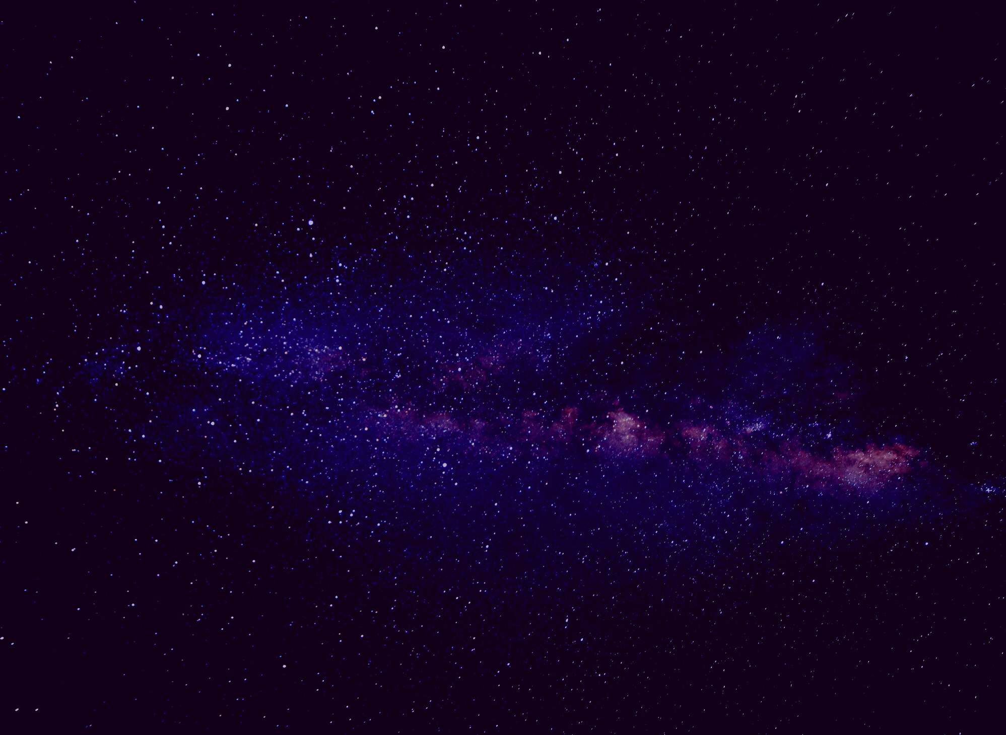 Blue Pink and White Andromeda Galaxy Way